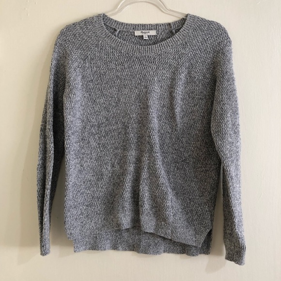 Madewell Sweaters - Madewell Leafstitch Sweater in Gray